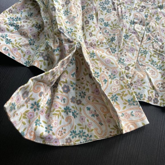 Bluenotes stretch Long sleeve size large floral print Y2K - Picture 2 of 7